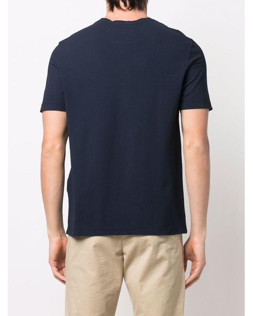 Drumohr Blue Crew Neck T-Shirt for men