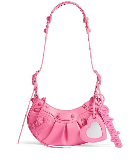 Balenciaga Pink Le Cagole Xs Leather Shoulder Bag - Women's - Leather