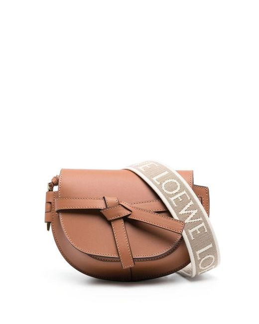 Borsa Gate Dual Mini di Loewe in Pink