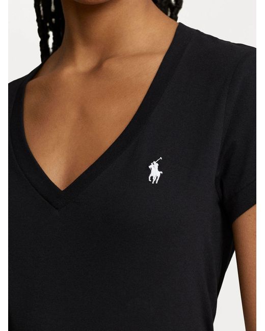 Polo Ralph Lauren Black V-Neck T-Shirt
