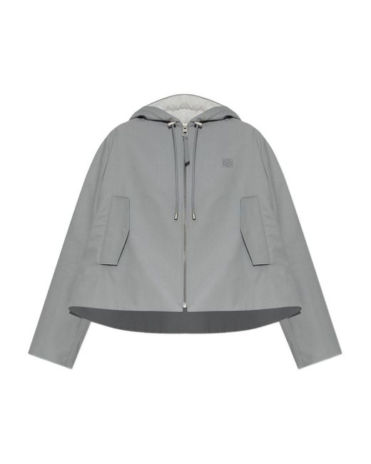 Loewe Gray Jacket With Logo