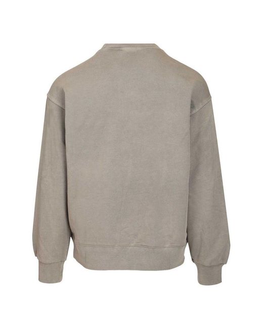 Carhartt Gray Cotton Crewneck Sweatshirt for men