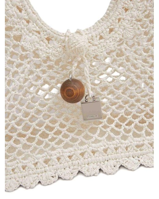 Jacquemus White Le Petit Carre Spiaggia Handbag