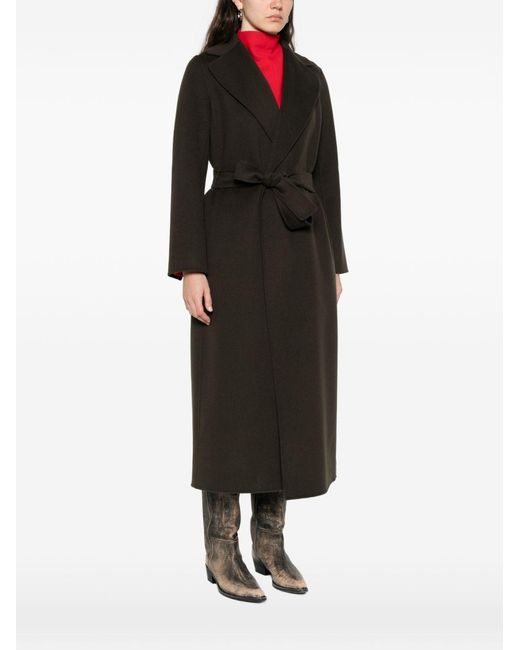 Max Mara Black Wool Long Coat