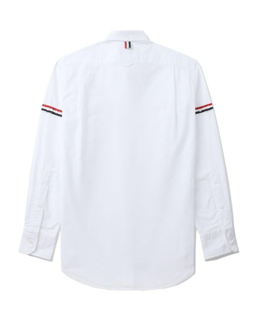 Camicia Rwb di Thom Browne in White da Uomo