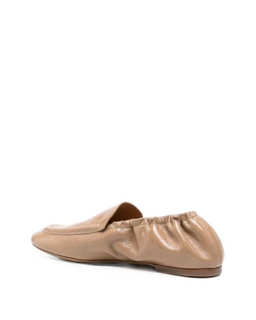Odissi Natural Juno Leather Loafers