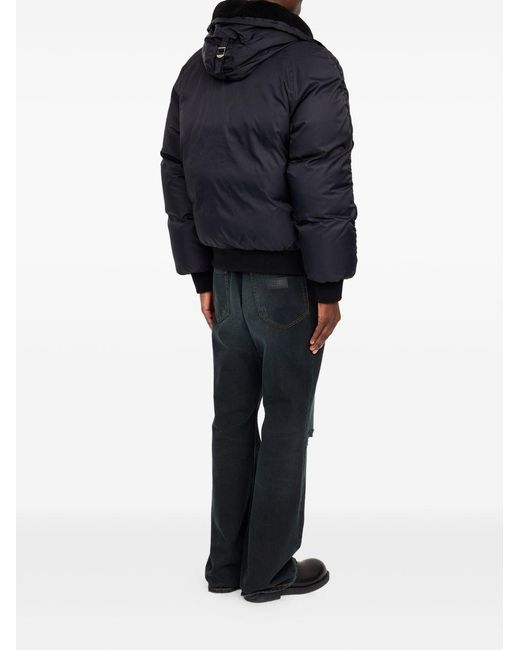 MM6 by Maison Margiela Black Nylon Down Jacket for men