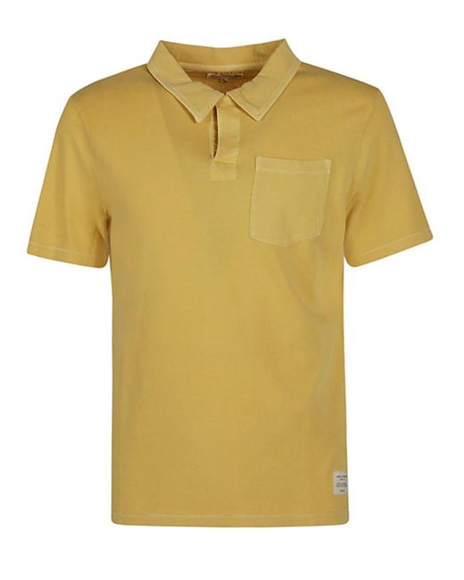 Merz B. Schwanen Yellow Organic Cotton Polo Shirt for men