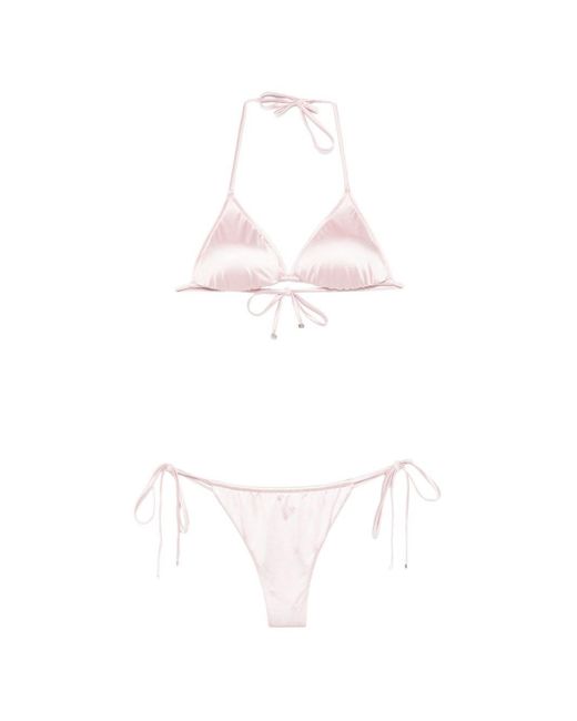 VENUJA White Triangle Bikini Set