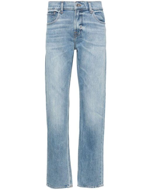 7 For All Mankind Blue Slimmy Step Up Mid-rise Slim Jeans for men
