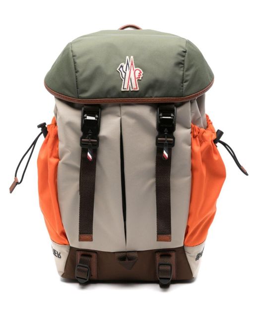 3 MONCLER GRENOBLE Gray Water-repellent Backpack for men