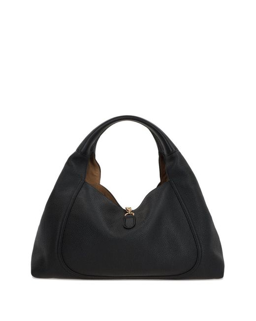 Gucci Black Softbit Maxi Leather Shoulder Bag