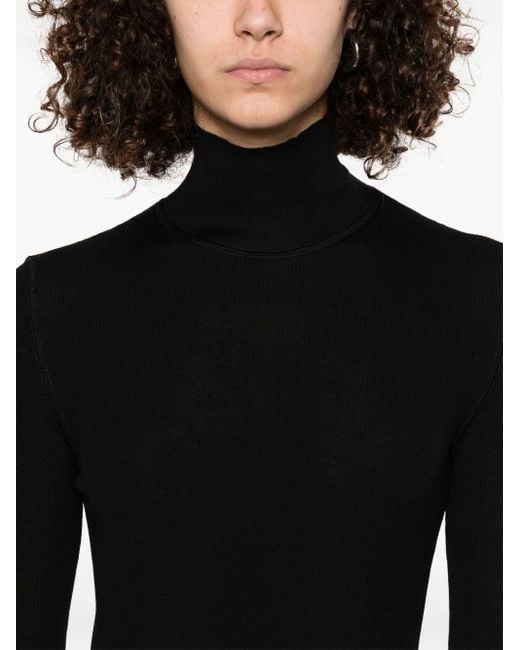 Bottega Veneta Black Wool Turtle-Neck Sweater