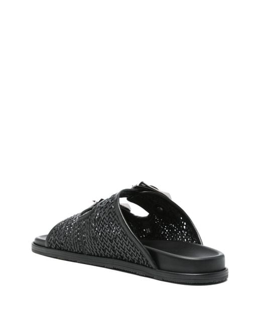 Casadei Black Birky Sandals