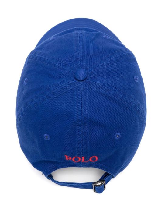 Polo Ralph Lauren Blue Logo-Embroidered Baseball Cap