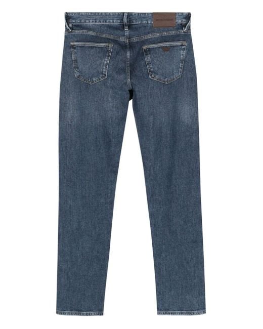 Emporio Armani Blue Slim Denim Jeans for men