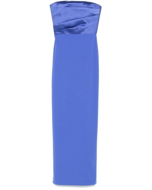Solace London Blue Afra Maxi Dress
