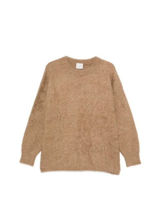 Alysi Natural Wool Crewneck Jumper