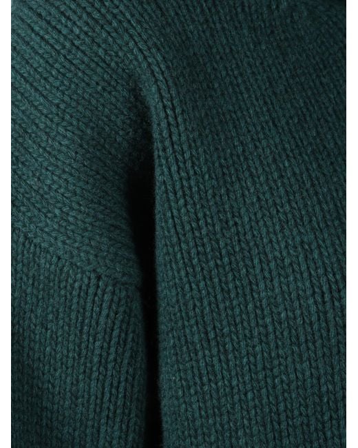 Jucca Green Oversized Turtleneck Jumper