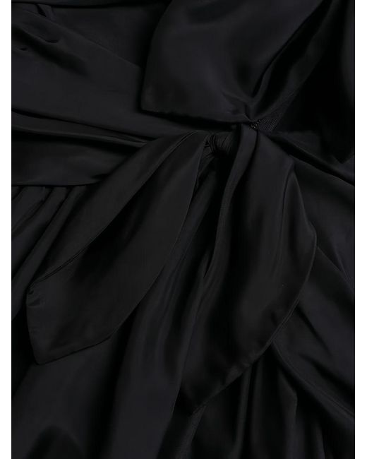 Zimmermann Black Aster Silk Midi Dress