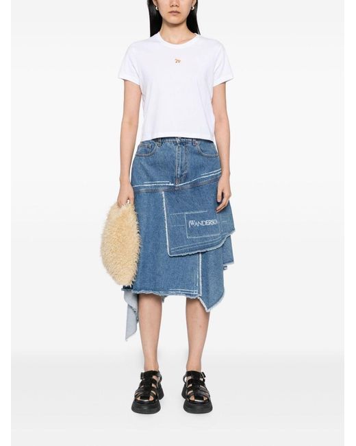 Maison Kitsuné White Baby Fox Cotton T-Shirt