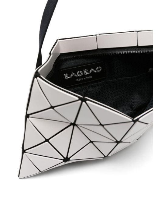 Bao Bao Issey Miyake White Lucent Matte Geometric-panel Crossbody Bag