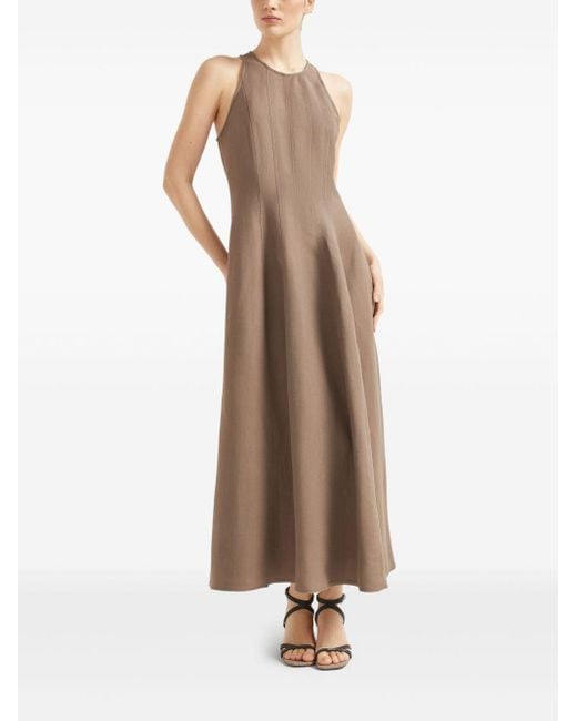 Brunello Cucinelli Brown Linen Dress