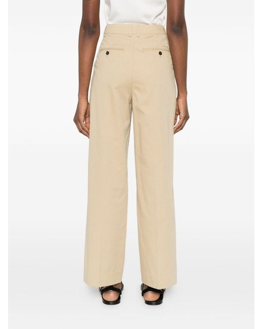 DUNST White Cotton Blend Chino Trousers