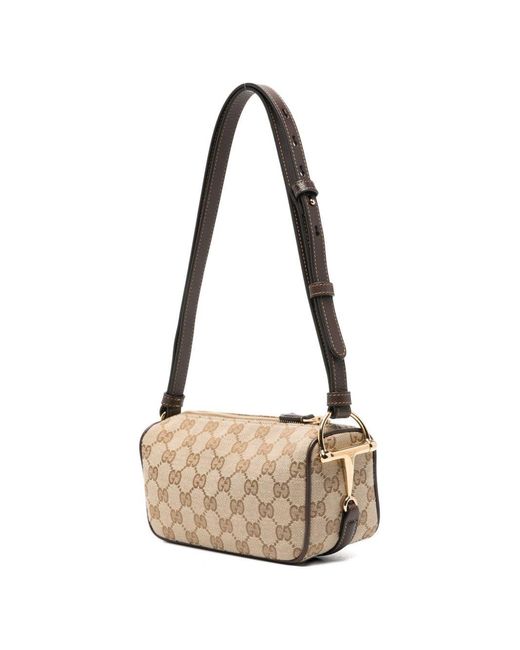 Gucci White Half Horsebit Mini Bag
