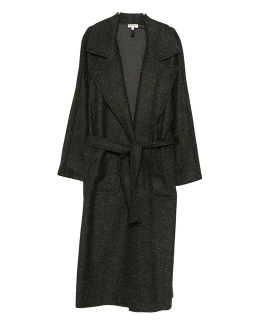 Diega Black Long Coat Marelo