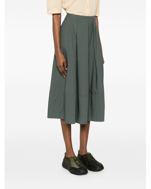 Woolrich Gray Cotton Long Skirt