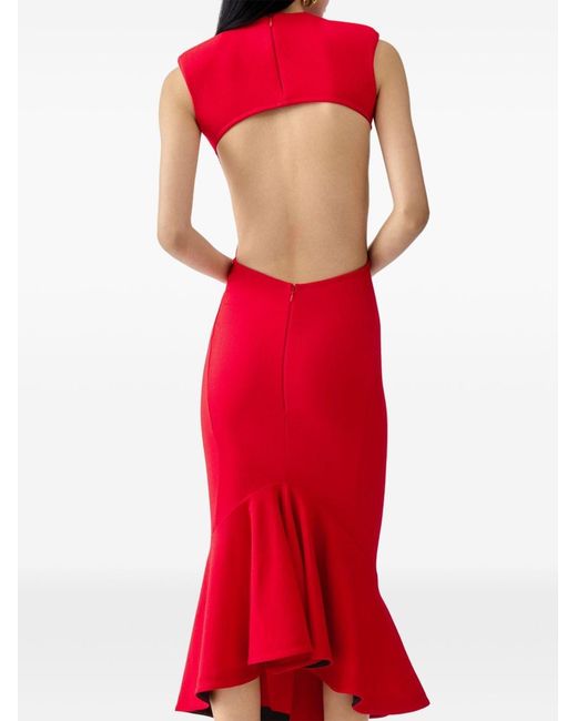 Jacquemus Red Palmier Midi Dress