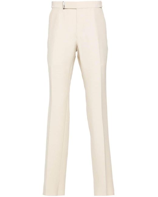 Tom Ford Natural Twill Tailored Trousers for men