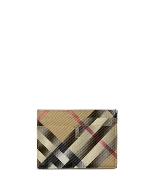 Burberry Natural Nova Check Card Holder for men