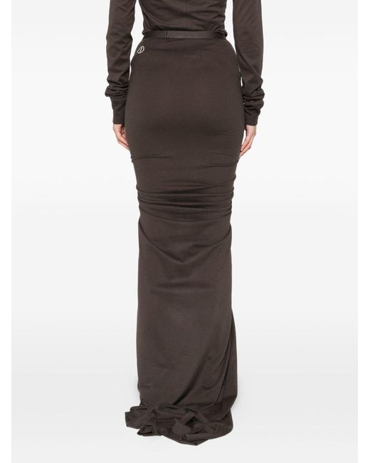 Moncler Brown Cotton Long Skirt