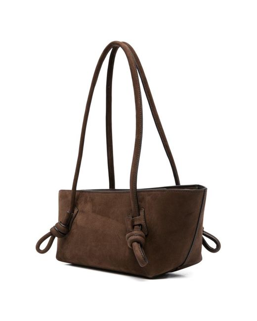 Hereu White Fleca Leather Shoulder Bag