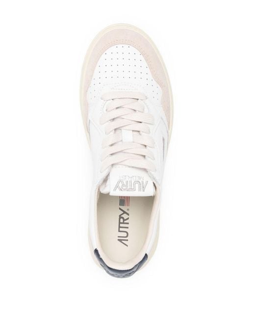 Autry White Medialist Low Sneakers