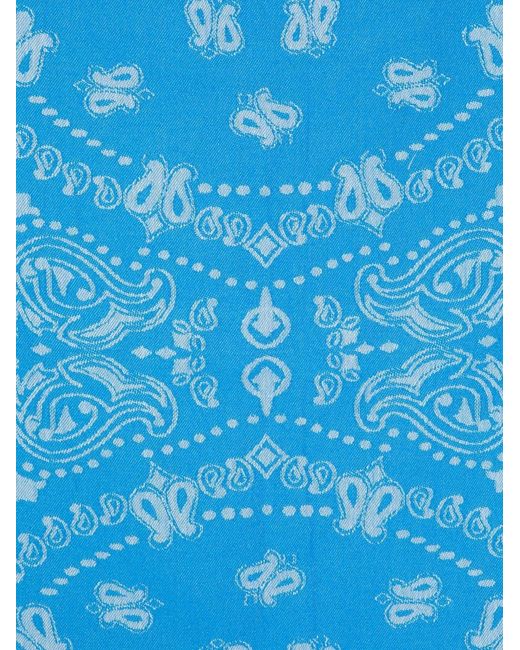 Mc2 Saint Barth Blue Foutas Beach Towel for men