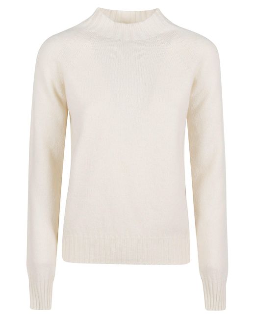 Drumohr White Crew Neck Sweater