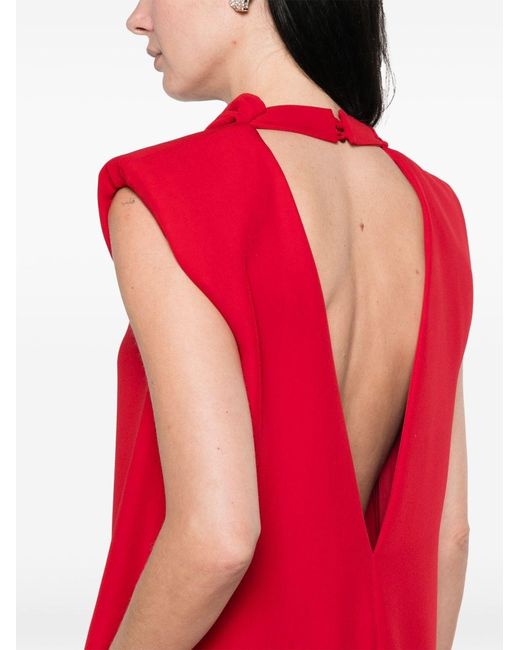 Valentino Red Silk Mini Dress