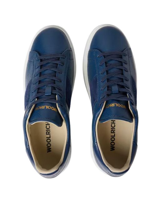 Woolrich Blue Shoes Classic Court Band for men