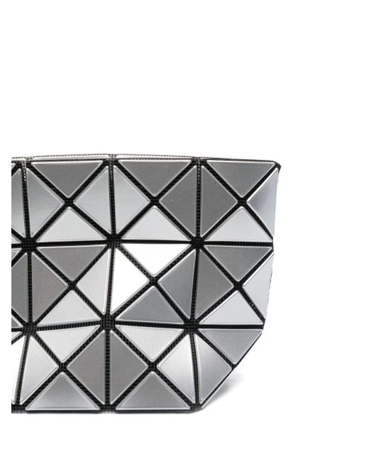 Issey Miyake White Geometric-Pattern Mini Bag