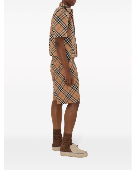 Burberry Natural Check Cotton Shirt for men