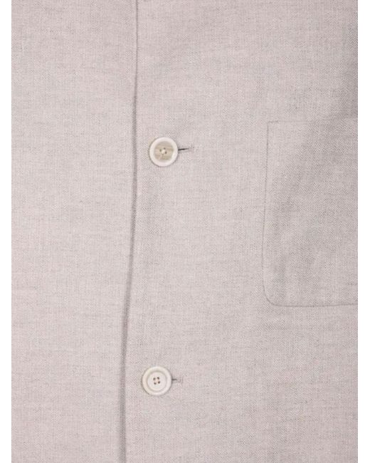 Lardini Gray Shirt With Pocket for men