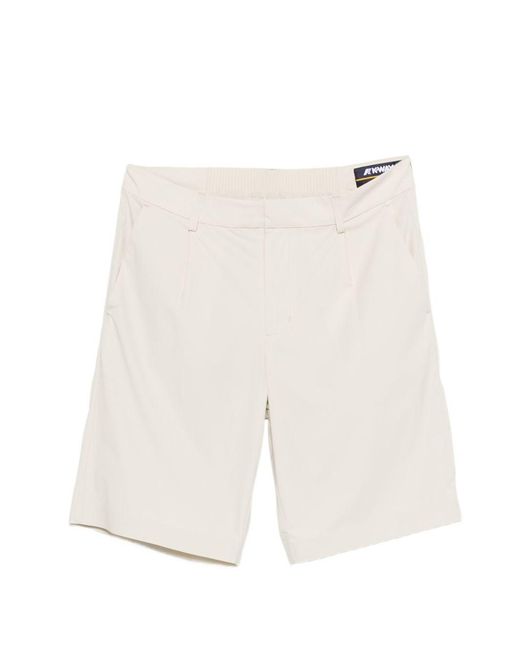 K-Way White Bermuda Ilton for men