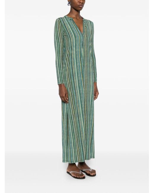 Siyu Green Baez Kaftan Dress