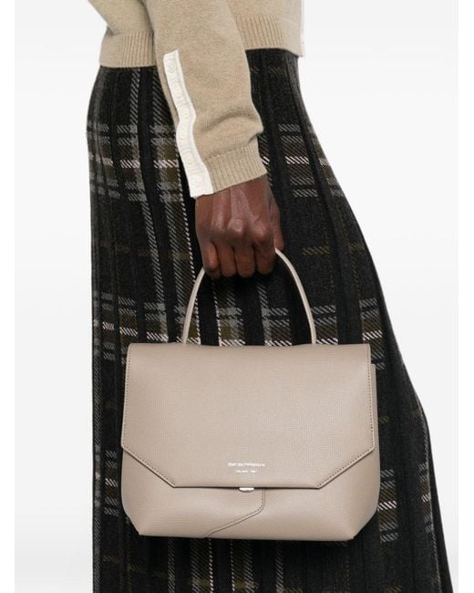 Emporio Armani Natural Medium Leather Handbag