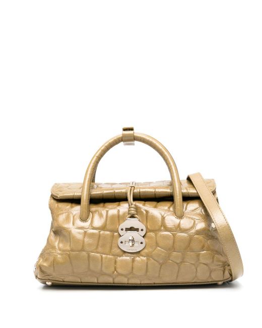 Borsa Dotta Safari Piccola di Zanellato in Metallic
