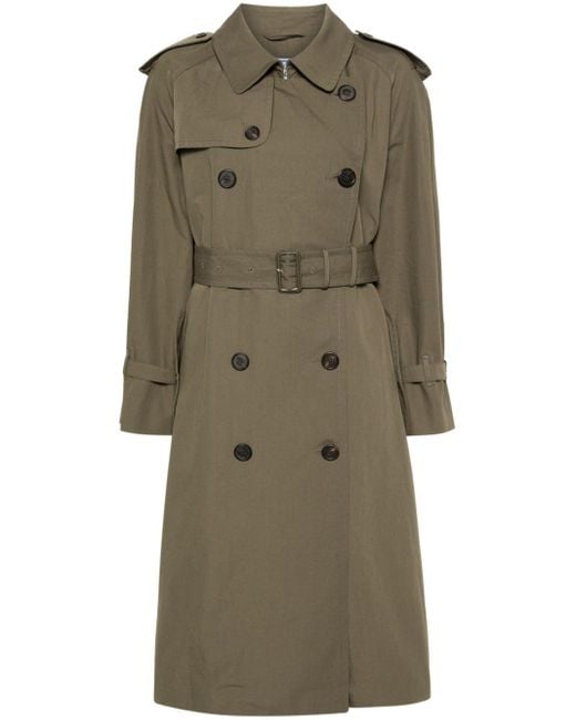 Prada Green Double-breasted Trench Coat