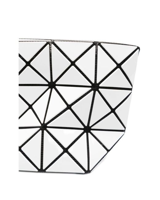 Issey Miyake White Prism Geometric-Pattern Mini Bag
